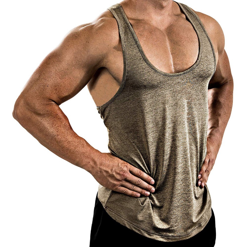 Tank Top Muscle - Camiseta Deportiva sin Mangas con Cuello
