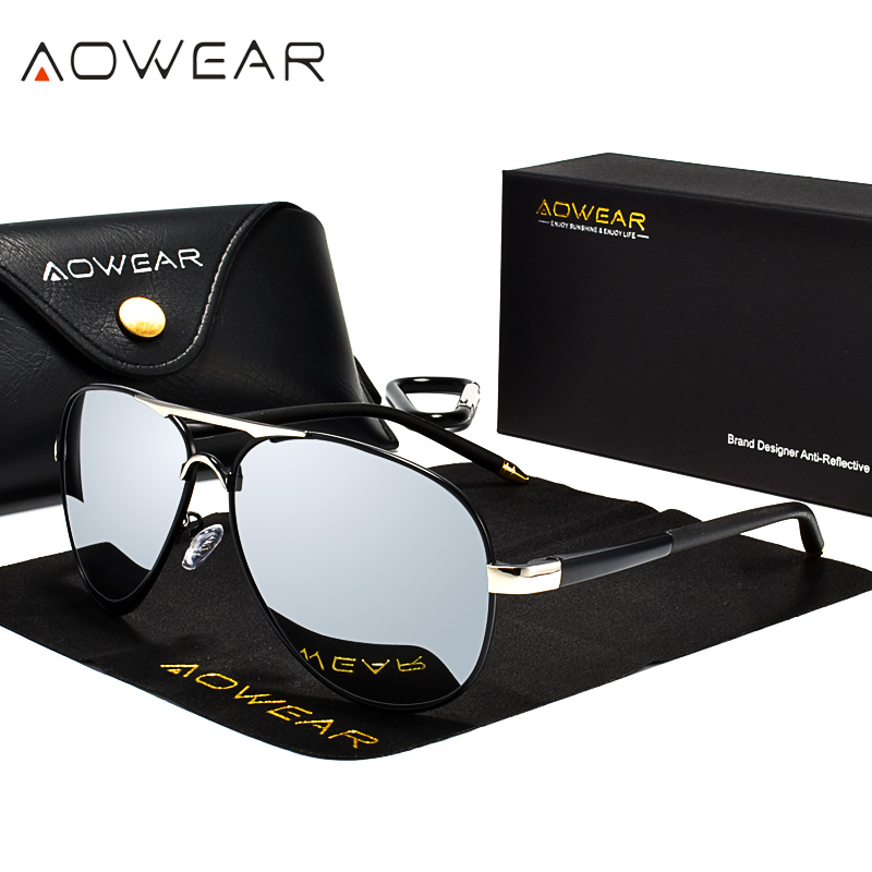Sunglasses Aviator Polarized - AOWEAR, gafas de sol de aviación
