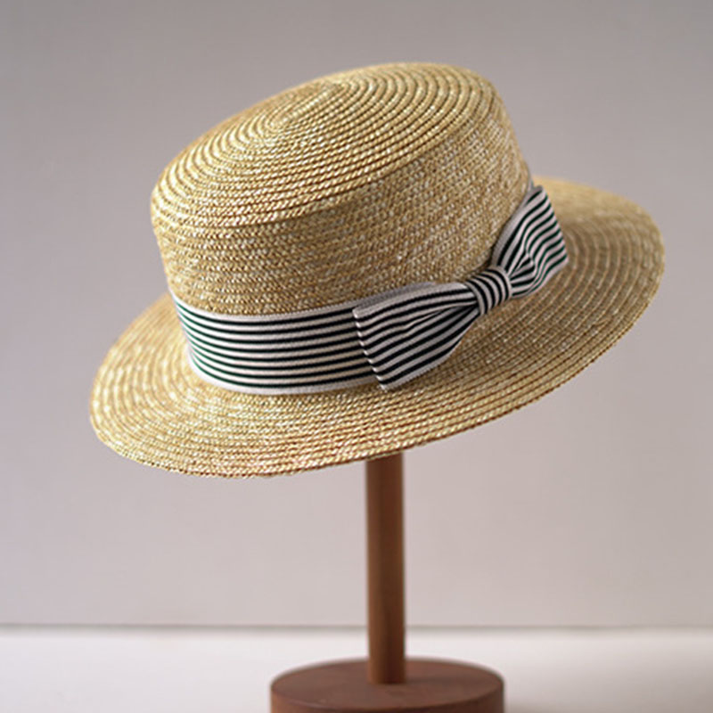 Bucket Hat Straw - Sombreros de ala ancha para mujer,